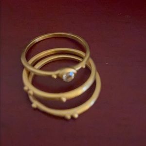 Satya Jewelry Divine Understanding Ring Set size 7